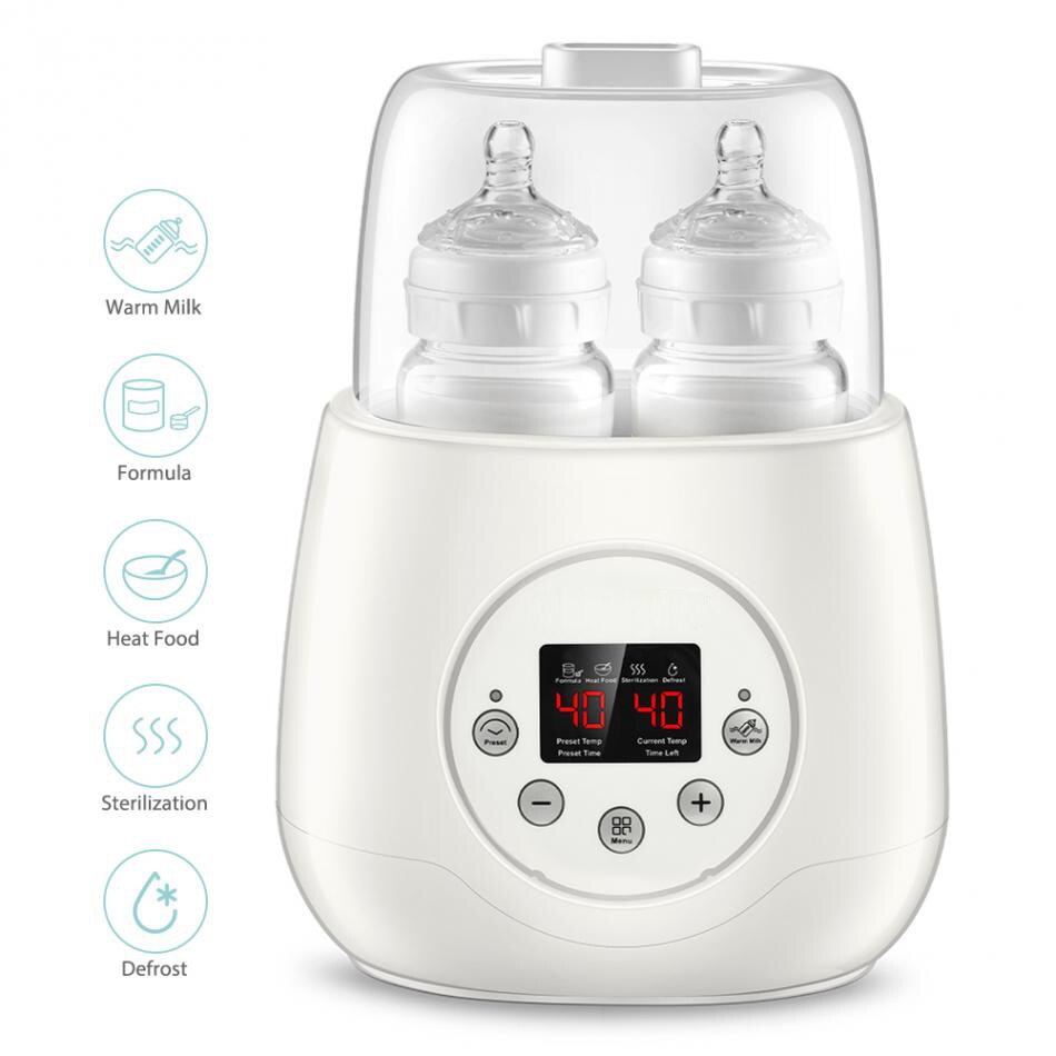 110/220v babymatningsflaska elektrisk varmare värmare barnmat varm dubbel flaska sterilisator elektrisk varmare mjölkmat bpa