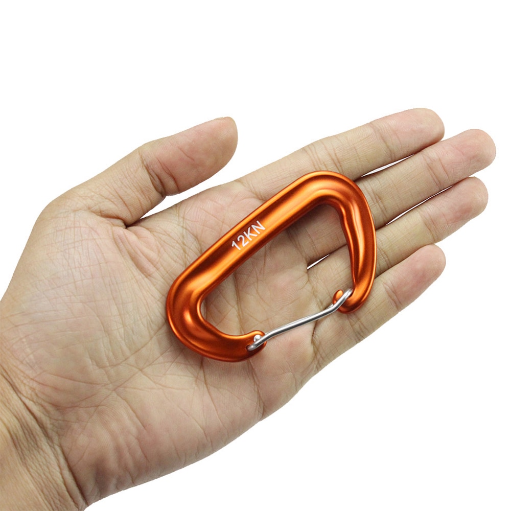 6 PCS Outdoor Camping Carabiner Clips Carabiner 12KN Heavy Duty Carabiner Clips for Hammocks Camping Hiking Climbing Equipment