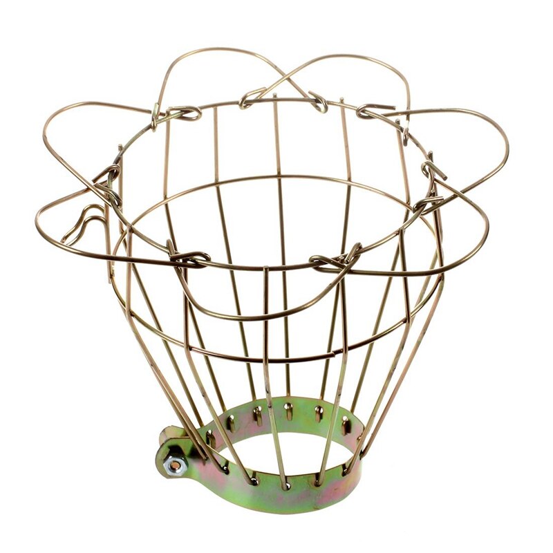 Iron Wire Bulb Cage, Clamp On, Old Look, Vintage Lighting, Steampunk