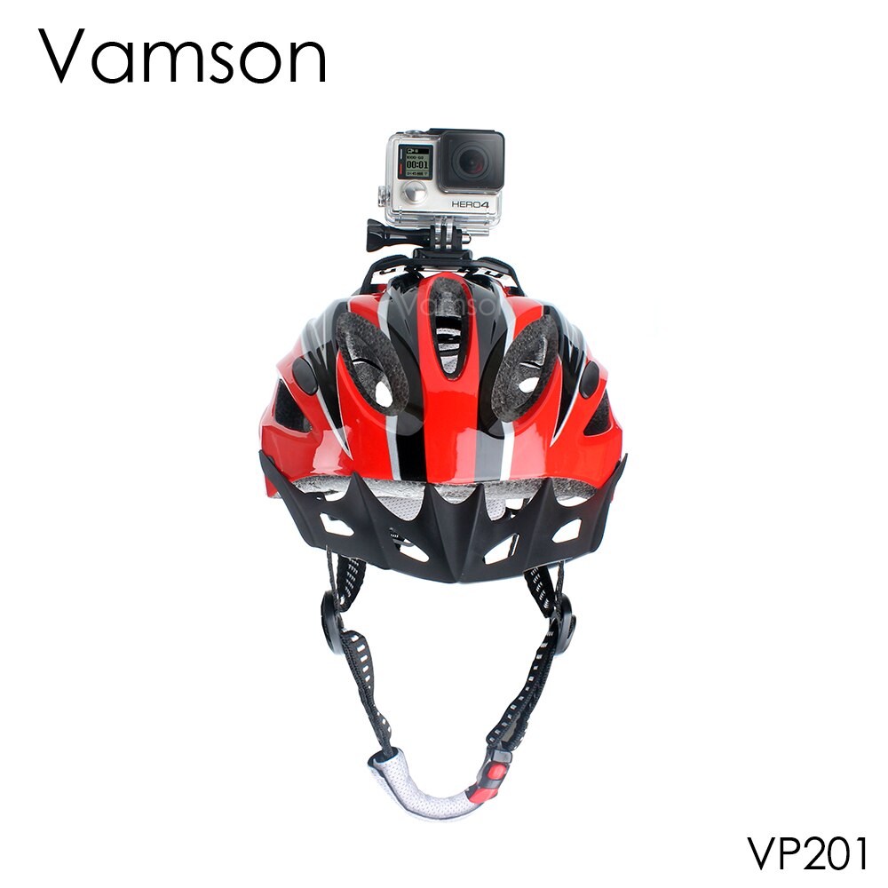 Vamson voor GoPro Accessoires Houder Helm Riem Riem Mount Verstelbare voor Gopro Hero 5 4 3 voor Xiaomi voor yi Camera VP201
