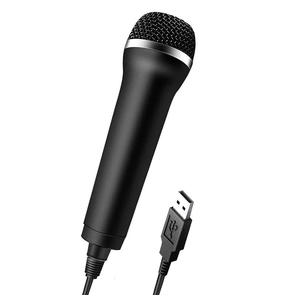 Universal USB Wired Microphone Karaoke Mic for Nintendo Switch Wii PS4 Xbox PC Chatting Gaming Podcast Recording
