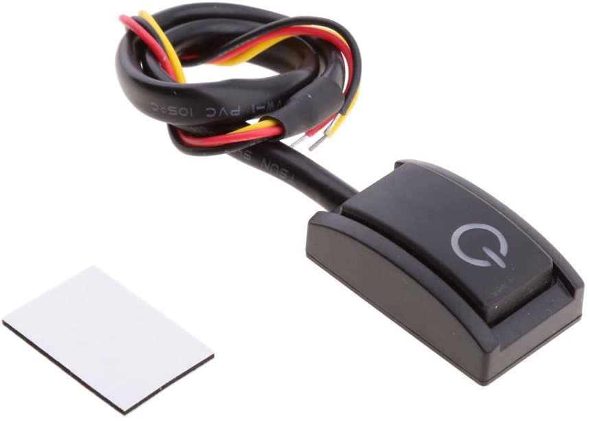 12V 200mA negro sobre/Off botón Auto Interior Dash 2 uds