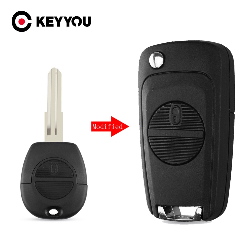 Keyyou Autosleutel Shell Voor Nissan Micra Almera Primera X-Trail Vervanging Remote Key Cover Case Fob 2 Knoppen a32 A33 Blade