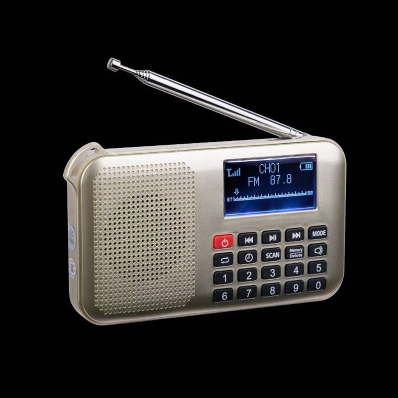 Mini altavoz de energía Solar Mp3 o reproductor de música con luz Led de emergencia