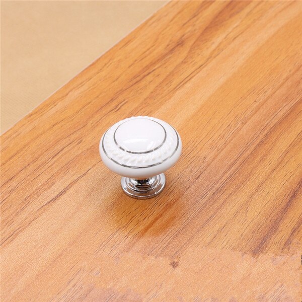 35mm fargerike keramiske runde skapknotter dørhåndtak skapskap skuff garderobemøbler håndtak knotter: C