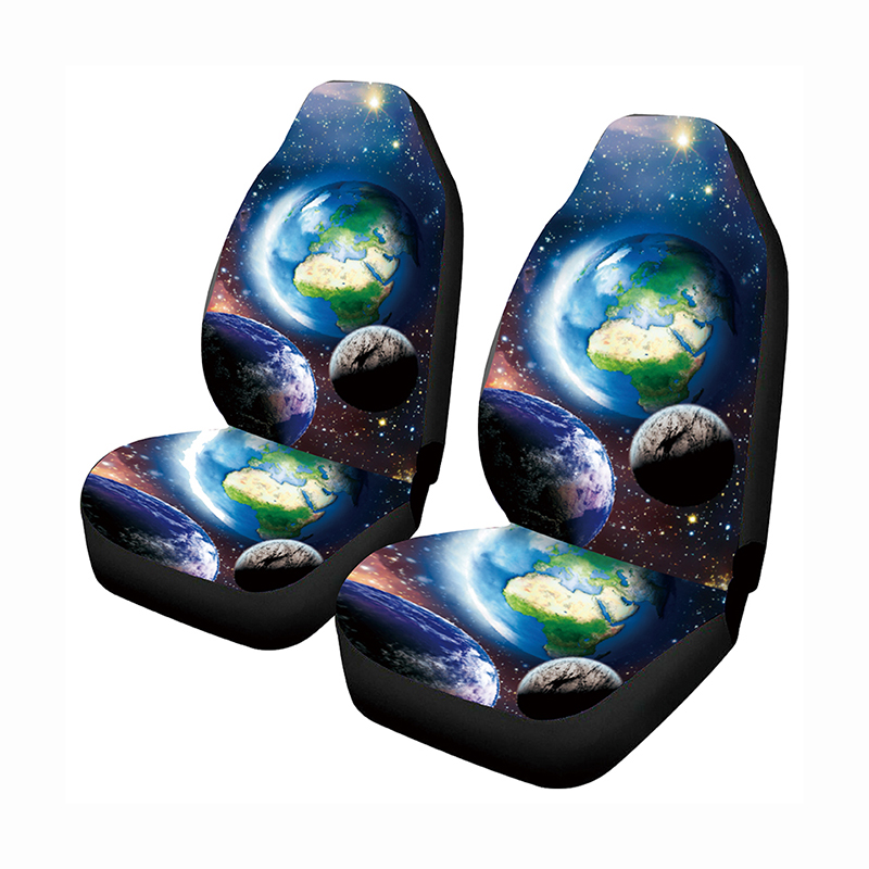 Wit Paard Mandala Veren Print Auto Stoelhoezen Set Van 2, universal Fit Auto Voorstoel Protectors Voor Auto 'S, Suv, Vrachtwagen
