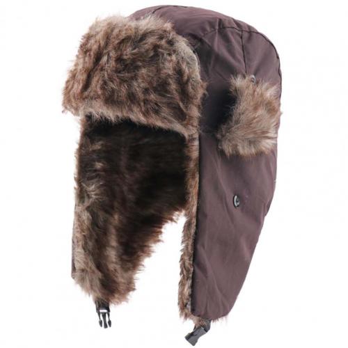 Casual Hoed Winddicht Unisex Hoed Pure Kleur Gehoorbescherming Warm Coldproof Unisex Hoed: Bruin