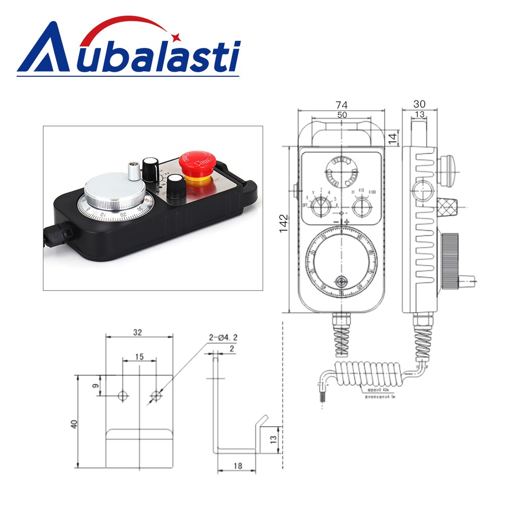 Cnc-pulssigeneraattori 4/6 -akselinen mpg-riippuva käsipyörä 5v fagorille gsk siemens mitsubishi fanuc system 5v manuaalinen pulssigeneraattori