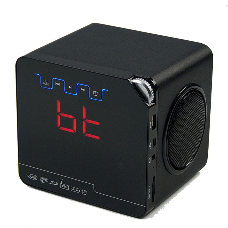 Telefon Fernbedienung Wecker Holz Bluetooth Lautsprecher Drahtlose Mp3 FM Radio Schreibtisch Uhr Heimat Büro Dekor hoch-Ende: Ursprünglich Titel