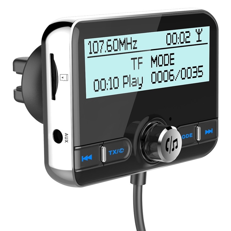 Car DAB Radio Hands-free Bluetooth Car Kit FM Transmitter QC 3.0 Quick Charge Adapter Stereo Audio Music Player