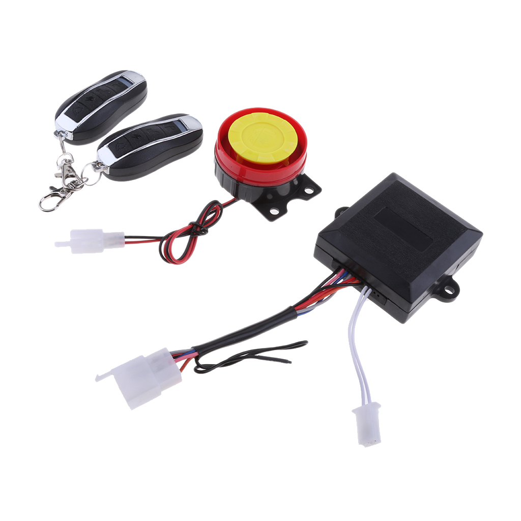 Motorcycle Motorbike Alarm System Anti-theft Security Remote Control Set Kits