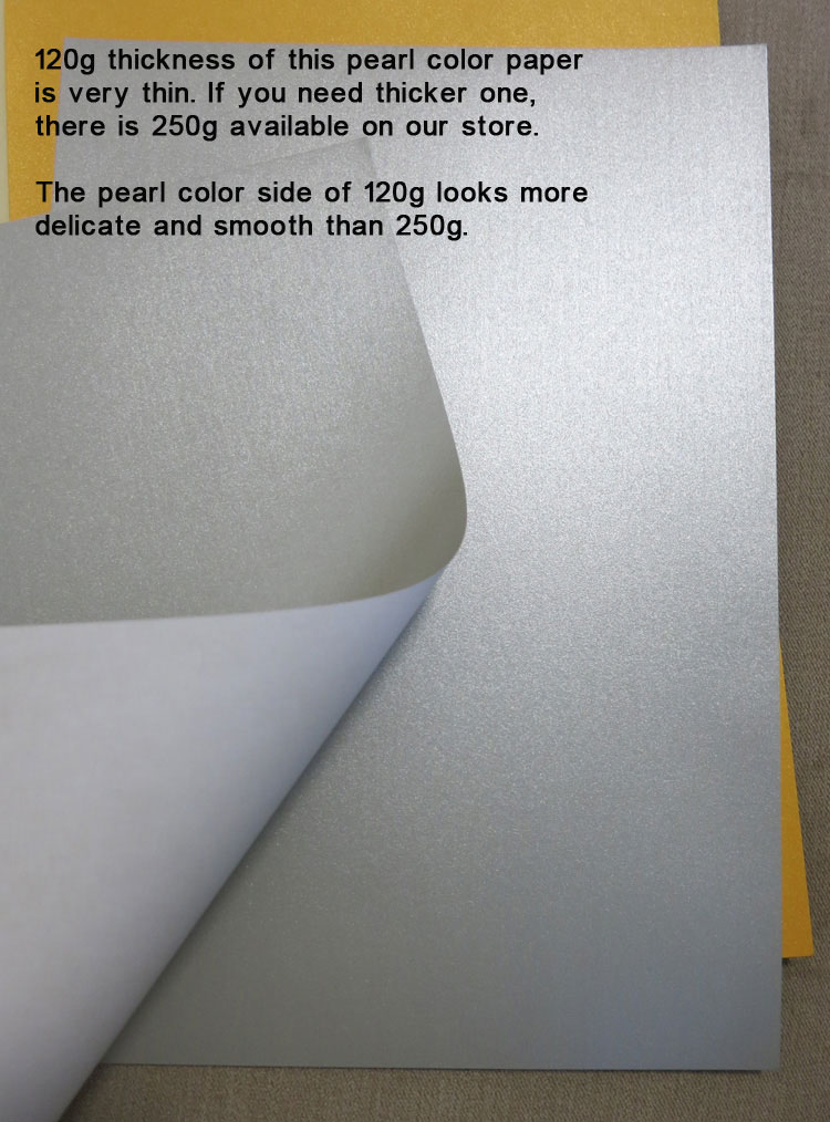 A4 120g Single sided Pearl Color Paper Print Paper Handicraft Paper