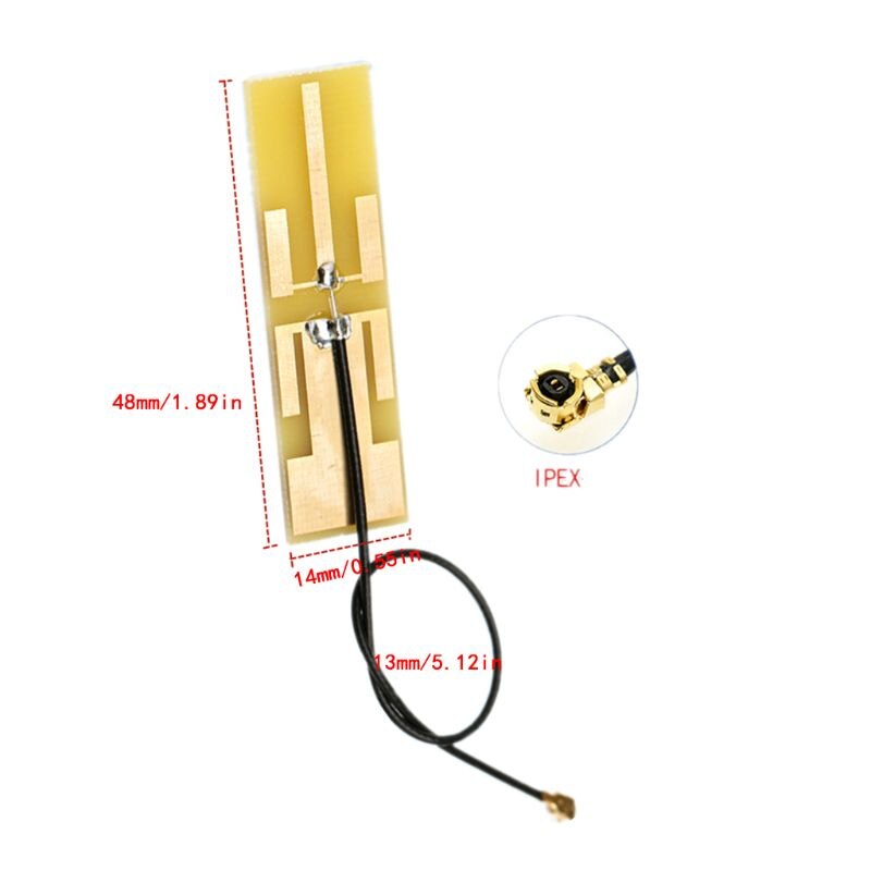 2.4G/5.8G Dual Band Antenna 8DBI High Gain Internal PCB Aerial for WiFi Router