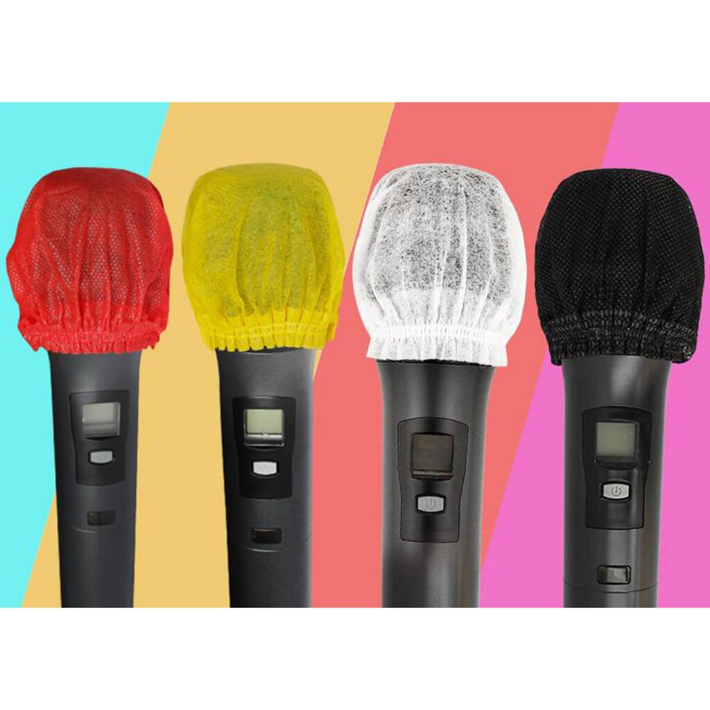 Disposable Microphone Sanitary Windscreen, 200 Pcs Clean, No-Odor Mic Covers Perfect Replacement for Most Handheld Microphones