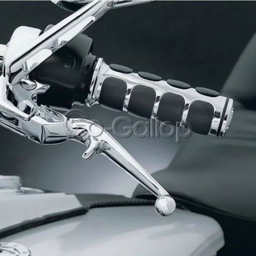 Chrome 1" Handlebar Hand Grips For Harley Davidson Electra Glide Ultra Classic FLHTCU Street Bob Wide Glide FXDWG/Low Rider