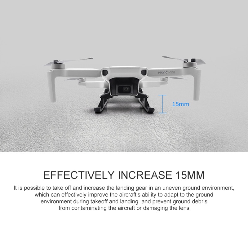 Mini drone landingsudstyr til dji mavic mini drone udvidet beslag bakke linse gimbal beskyttelse mini drone tilbehør