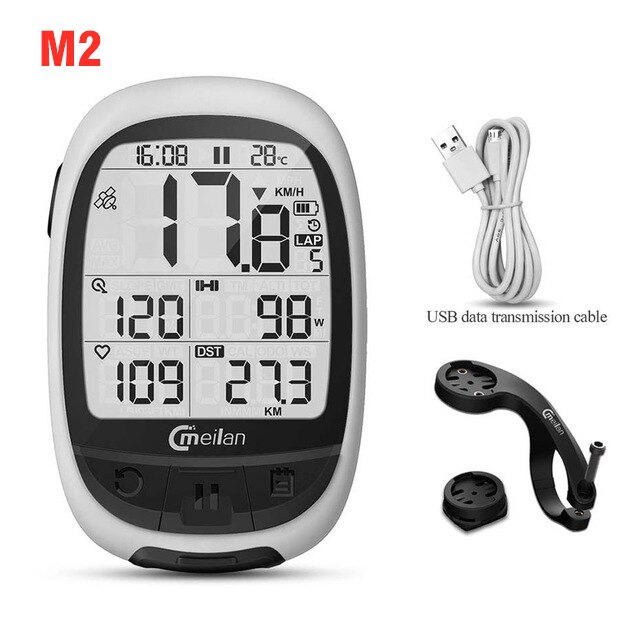 Meilan Cycling Computer Wireless Bike Computer Speed/Cadence Sensor Heart Rate Monitor Bike Speedometer 4.0 Bluetooth Odometer