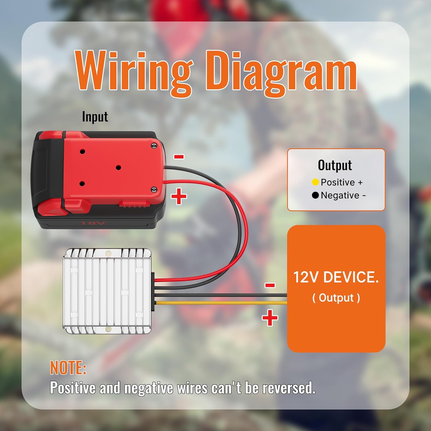 18V naar 12V Step Down Converter voor Power Wheel Batterij Adapter DC 12V 20A 240W omvormer Automatische Buck Converter