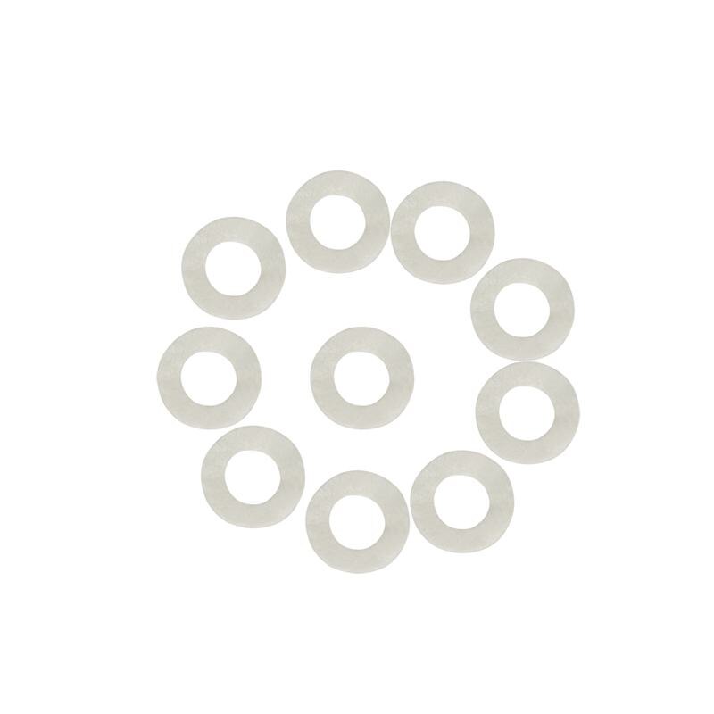 Alfombrillas de fieltro de algodón para trompeta, almohadilla para llave, Accesorios de reparación de trompeta, diámetro de 1,8mm, espesor de 3mm, 10 Uds.