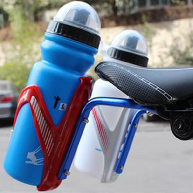 Bicycle Saddle Water Bottle Cages Holders MTB Bicycle Cycling Double Dual Water Bottle Cages Holder Shelf Bicycle Accessories