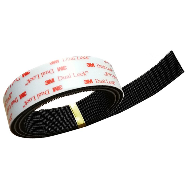 3M Dual Lock SJ3551-Adhesivo de seta negra con Cinta ajustable, velcro Adhesivo tipo 400/25, 4mm de ancho