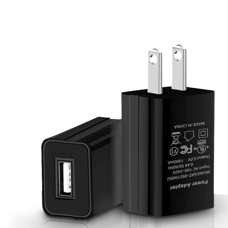 ! ACCEZZ praktisch Ladegerät 5V 1A Zauberstab Ladegerät Für iPhone X 8 7 Stecker EU Adapter Für Samsung S9 xiaomi mi 8 Huawei USB Ladegerät: uns Schwarz