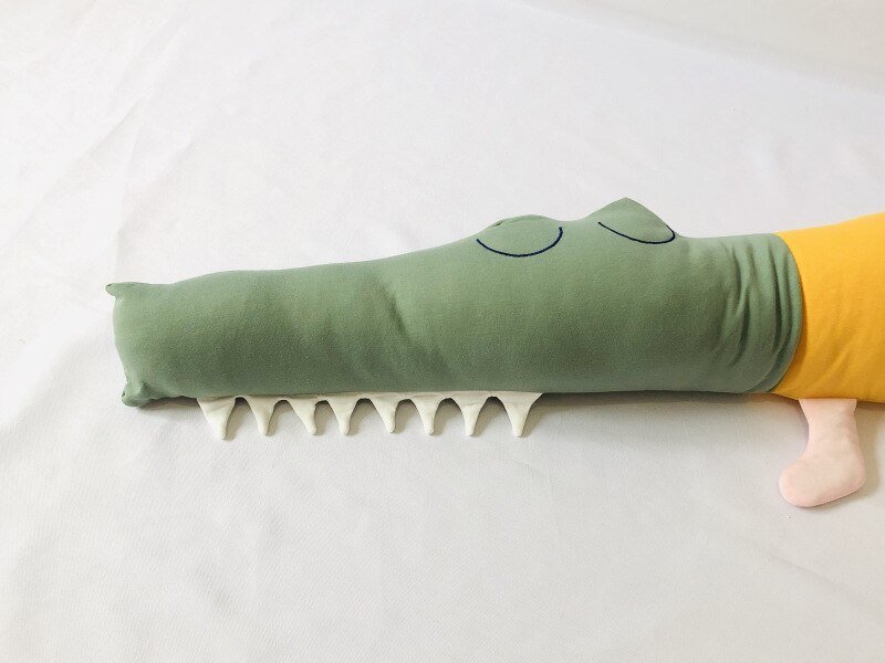 185cm Children's crocodile pillow North America soothing pillow playpen children room decorative toys crib bed bumper