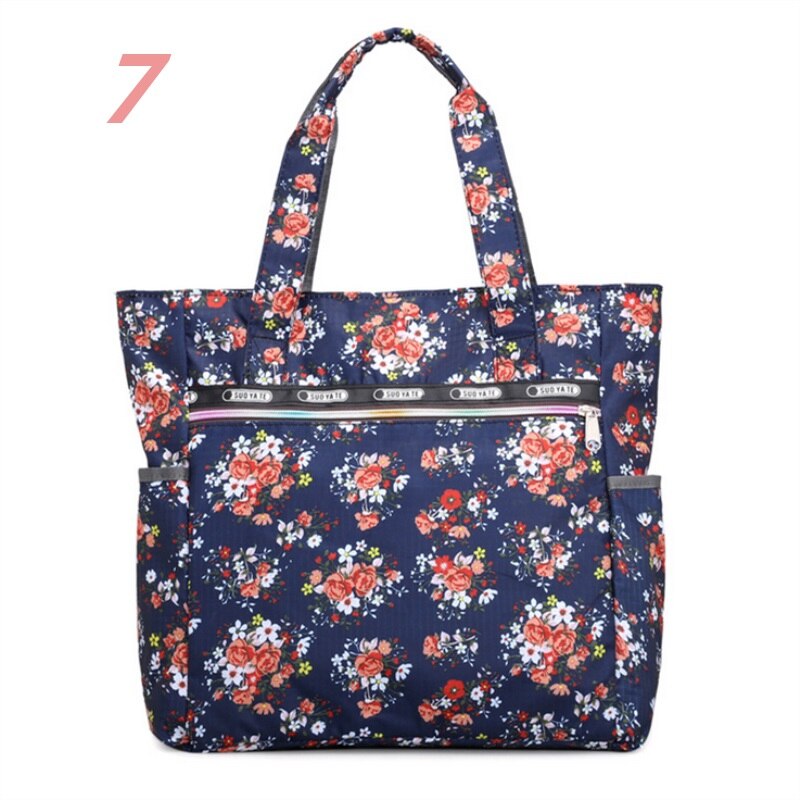 Bolso grande con estampado Floral para mujer, bandolera, bolso de estilo Hobo: G