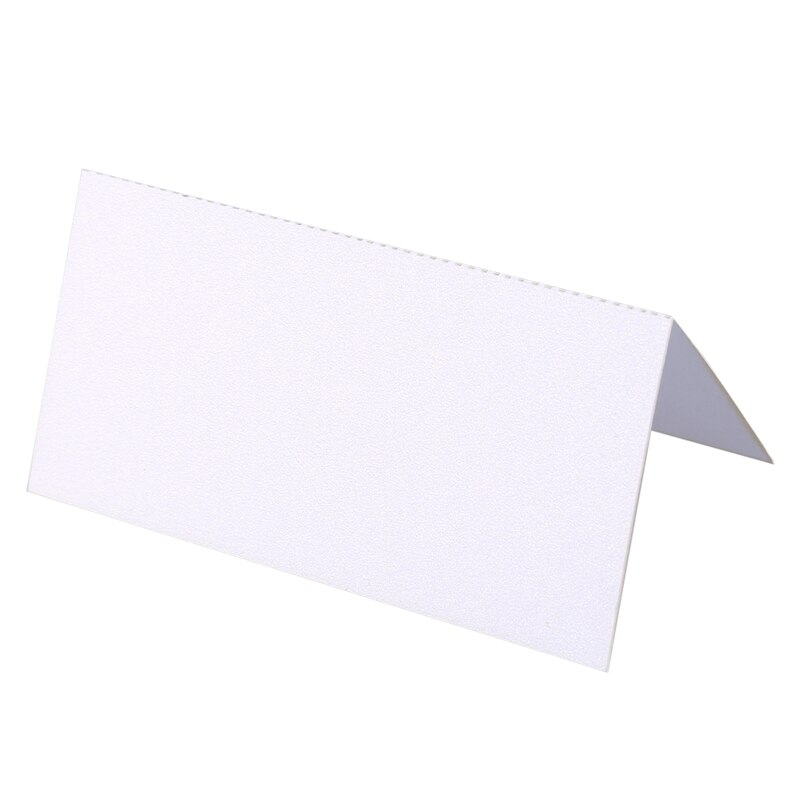 100 lege tafelnaamkaartjes, vele kleuren - wit, feest, bruiloft: Default Title