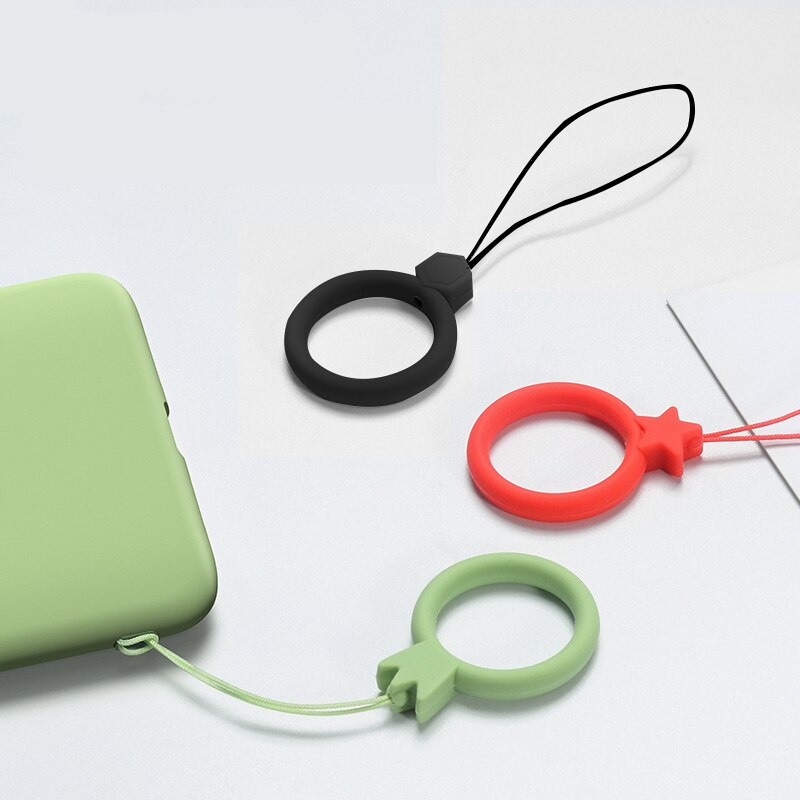 phone lanyard Liquid silicone ring lanyard unisex cute U disk phone lanyard -resistant short lanyard