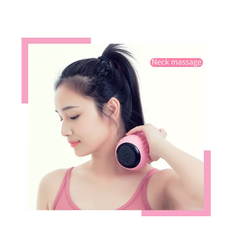 Elektrischer faszienball, beinmuskelentspannung, schulter-vibrationsmassageball, nacken- und taillenmuskelmassageball, yogaball, sport-körpermassageball