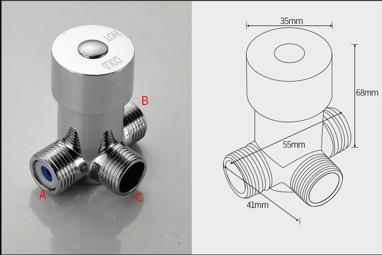 Faucet and cold water Cartridge mixer valve accessories bathroom faucet ceramic cartridge: Light Grey