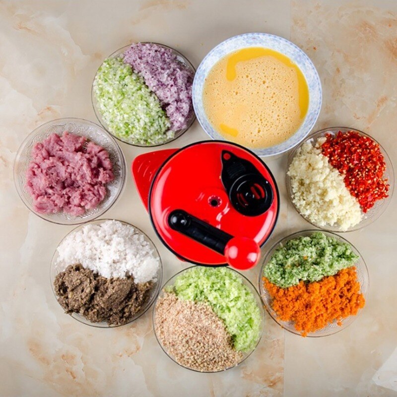 2L Keuken Accessoires Handleiding Keukenmachine Blender Aardappel Crusher Gehakt Vleesmolen Grinder Hand Groente Mixer Cutter