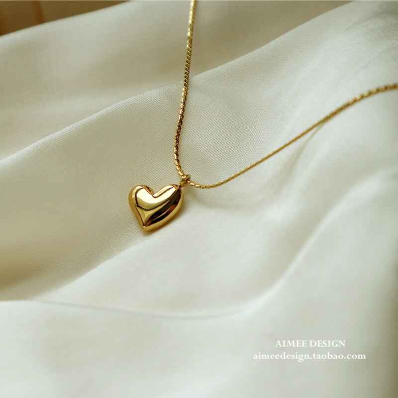Meyrroyu Rvs Romantische Onregelmatige Hart Hanger Ketting Voor Vrouwen Fijne Ketting 2021Trend Party Mode-sieraden: Default Title