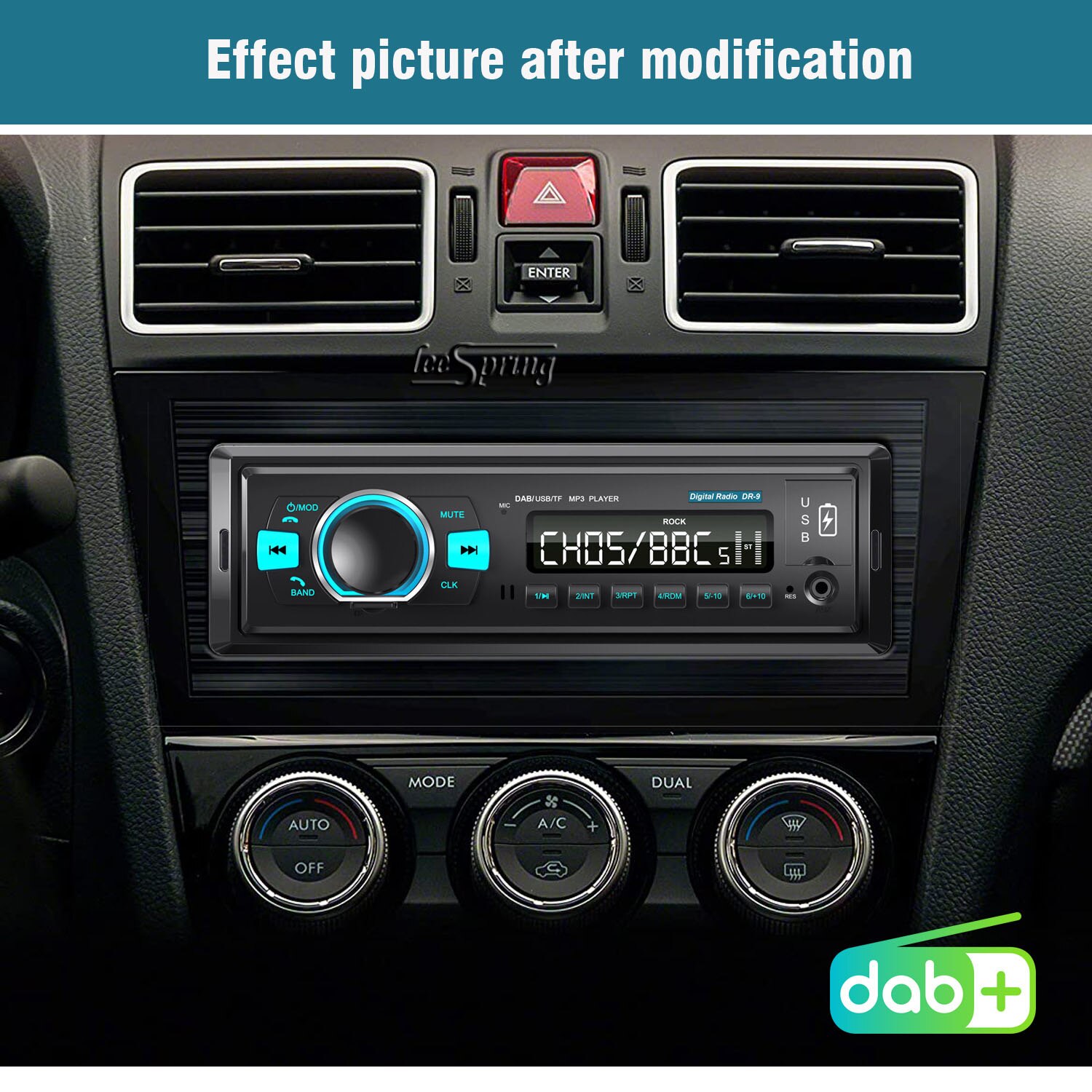 1-din auto DAB DAB + tuner stereo system Geeignet für alle auto modelle (original auto einzigen Din)
