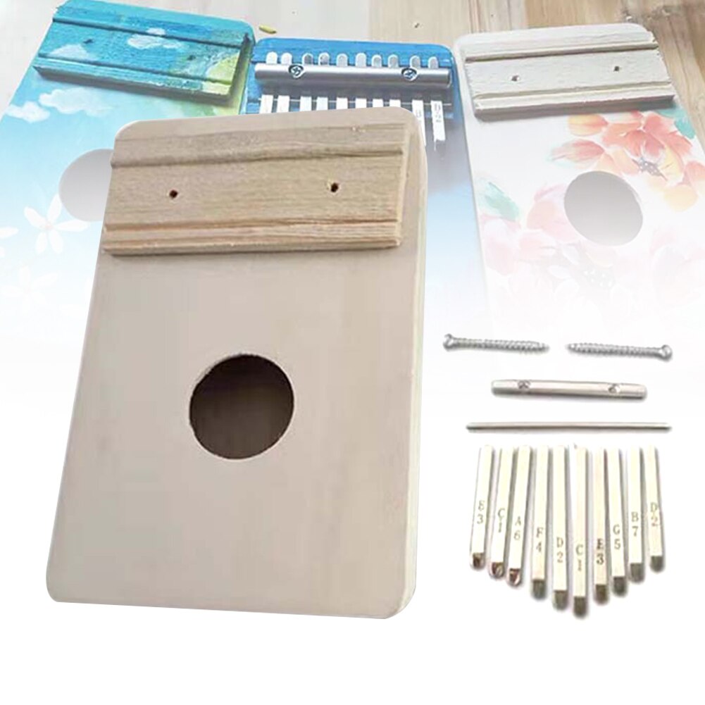 Instrumento de 17 o 10 teclas, para niños, Piano Pulgar, teclado de madera, Mini dedo Kalimba, sonido de entretenimiento para principiantes