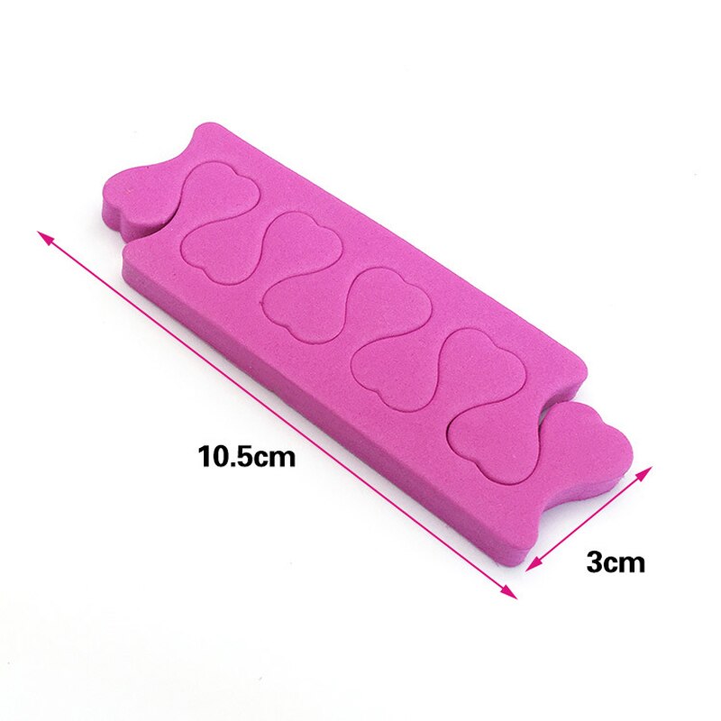 200pcs/pack Nail Art Finger Soft Foam Toe Separator Sponge Finger Separator Dividers Pedicure Manicure Nail Care Tools