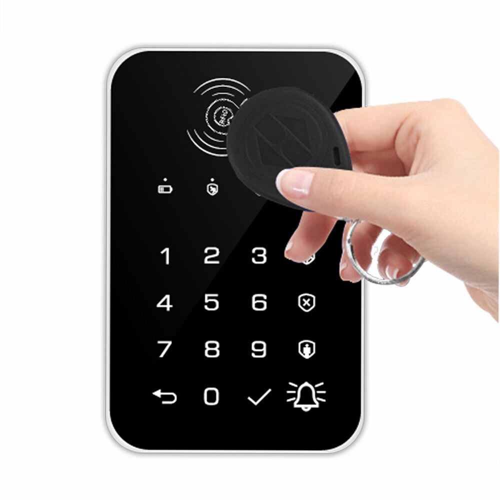 Tugard Wireless Touch Keypad GSM Alarm System RFID Card Password Keypad For Burglar Fire Alarm Host Control Panel