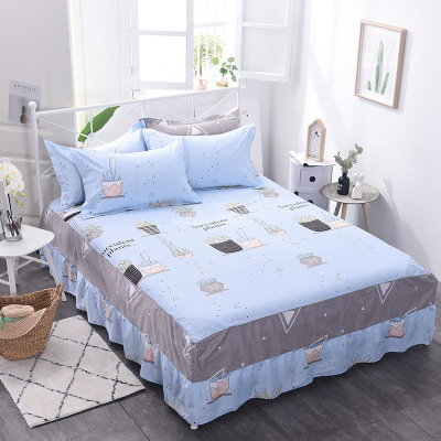 Couvre-lit de pendaison de crémaillère | Jupe couvre-lit, jupon matelas, couverture draps de lit, 1.8/1.5/1.2 mètres ,: Type 8 / 1.5m x 2.0m x 0.45m
