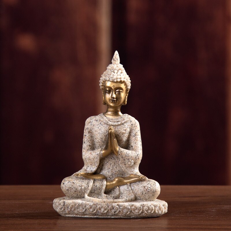 Fengshui Unieke Boeddha Figuur Thailand Sculptuur Boeddhisme Standbeeld Hars Geluk Boeddha Home Decoratie Accessoires