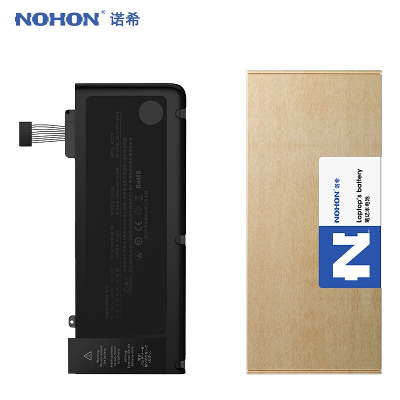 NOHON Laptop A1322 Battery For Apple MacBook Pro 13" A1278 Mid MB990 MB991 MC700 MC374 MD313 MD101 MD314