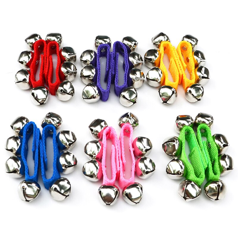 2Pcs Newborn Baby Rattle Toys Jingle Hand Bell Wrist Bracelet Developmental Toys For Kids Toddlers 0 6 12 13 24 Months