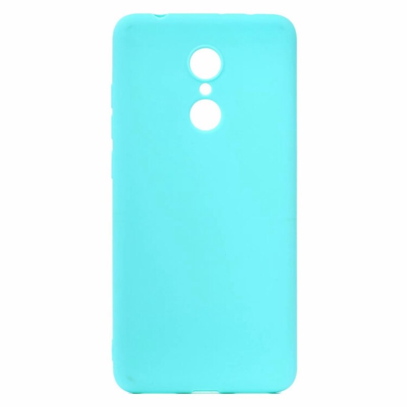 Gummi TPU Silikon Fall Für Xiaomi Redmi 5 Candy Farbe Weichen TPU Rückseitige Abdeckung Für Coque Xiomi Xiaomi Redmi 5 plus Redmi5 Plus Fall: For Redmi 5 Plus / Light Blue