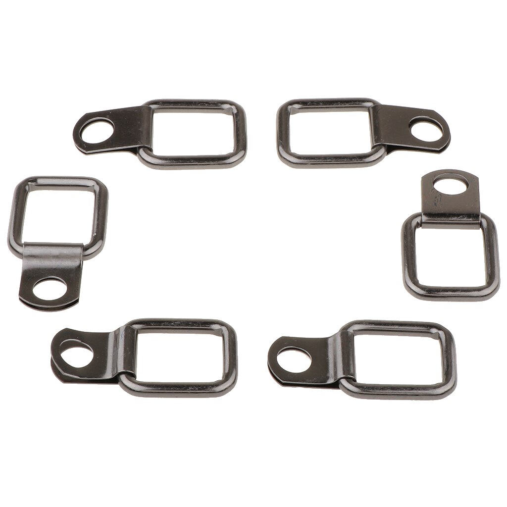 6X D Ring Tie Downs Forged Lashing Ring for Jeep Wrangler Trunk Cargo