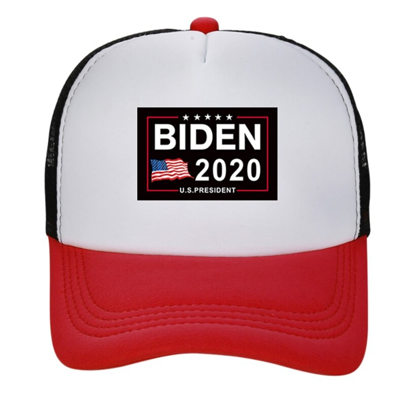 Biden American Flag Baseball Cap Adjustable Sun Mesh Running Hat American Election Breathable Baseball Hat: CRWB