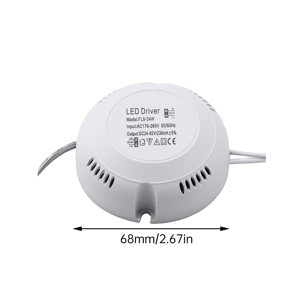 autista portato AC185-265V a DC 24-82V 70V-125V Alimentatore Trasformatore di illuminazione per lampada da soffitto a portato 8W 12W 18W 24W 36W