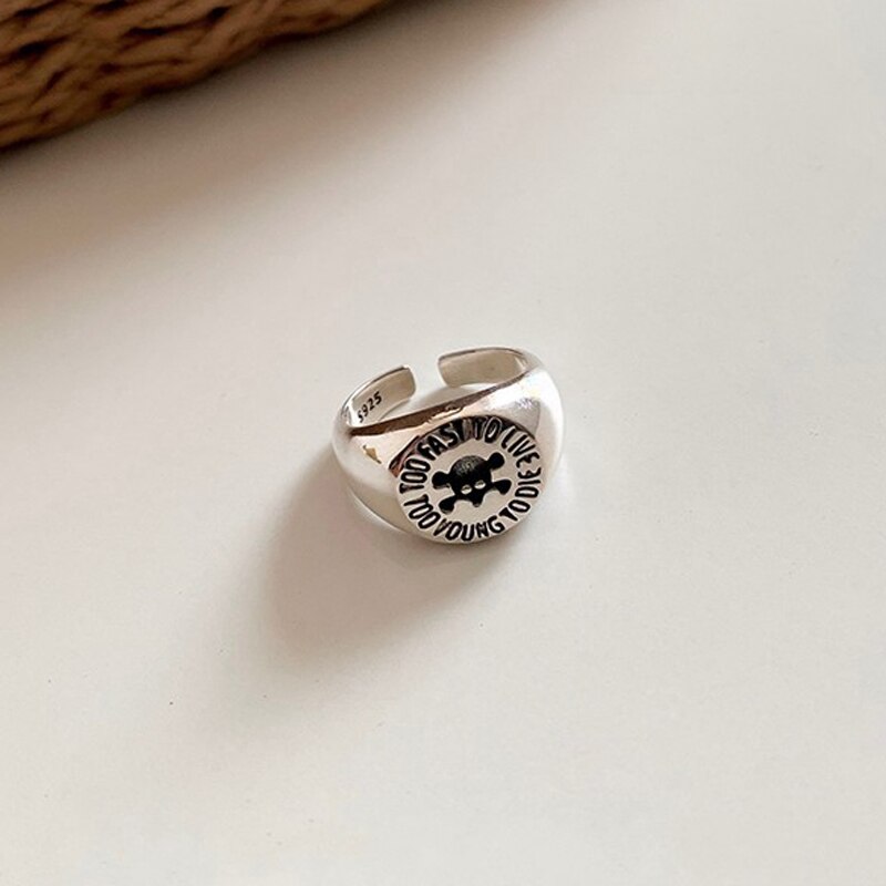 Foxanry 925 Sterling Silver Adjustable Rings for Women Couples Vintage Handmade Cross Geometric Birthday Party Jewelry: RAS0150