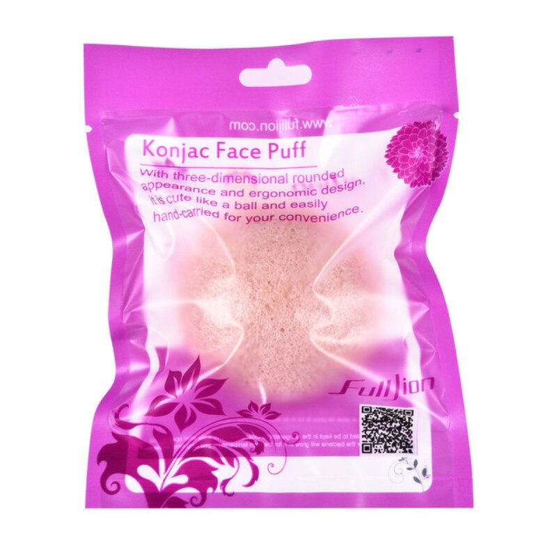 1pc forma redonda konjac esponja cosméticos sopro limpeza da pele profunda lavagem flutter ferramenta de limpeza facial maquiagem escovas de limpeza facial: 02