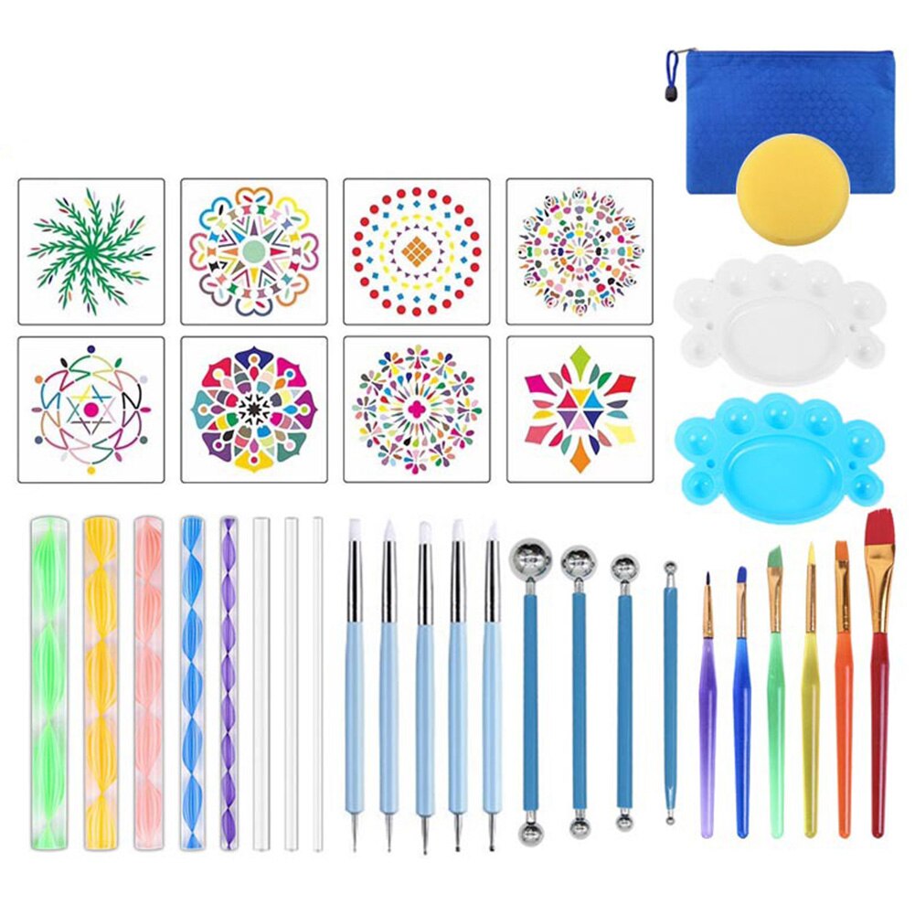 Stylo à bille multifonction | Dessin de Mandala, outils de traçage, Rock, stylet à bille de maison, Nail Art bricolage dessin sculpture stylos à peindre coloriage