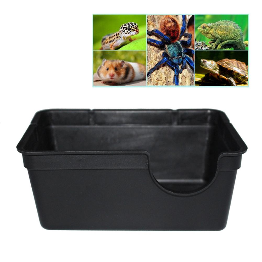 Petits Reptiles animaux de compagnie jouets Gecko serpent abri maison nourriture eau bol Cave escalade boîte